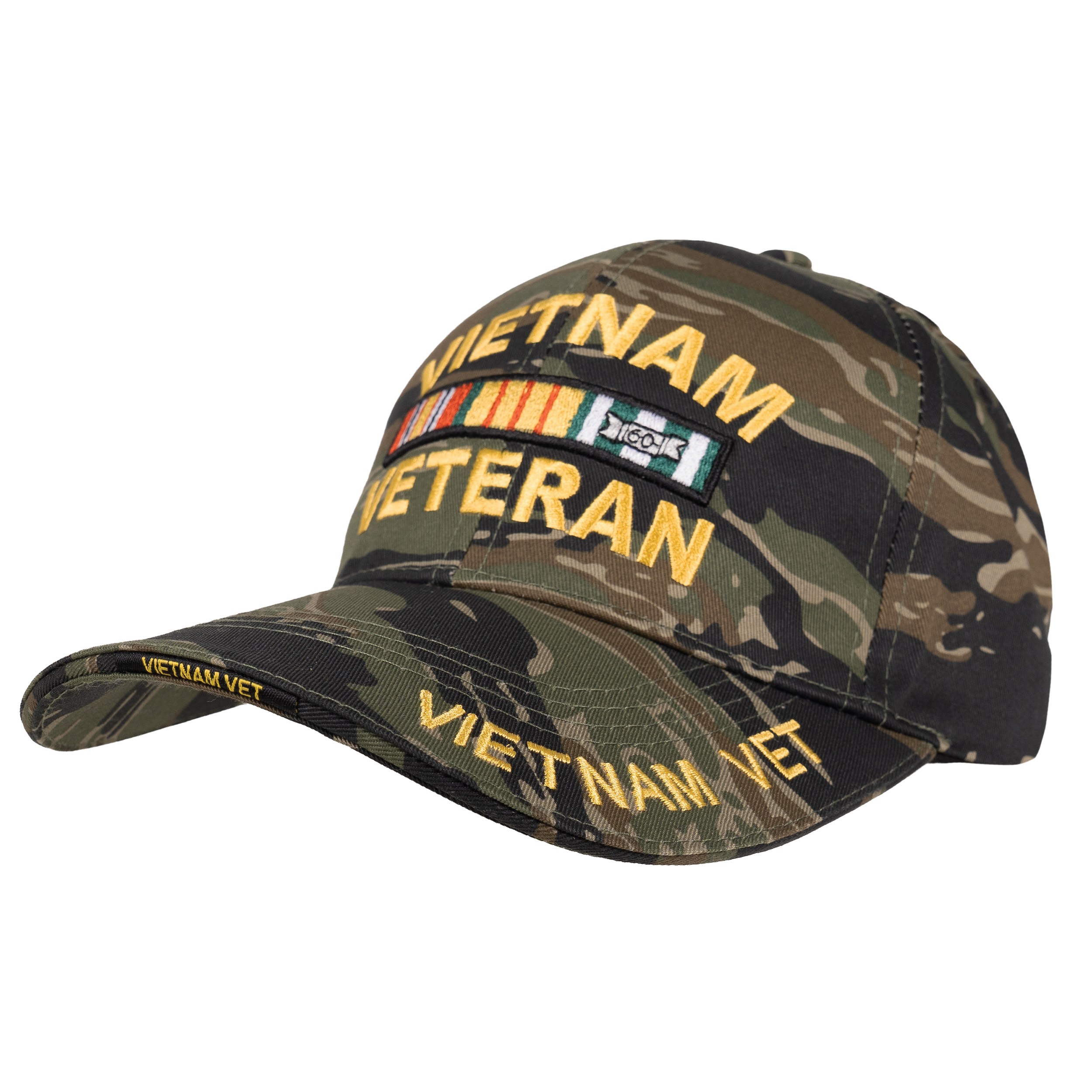 Rothco Rothco Deluxe Low Profile Vietnam Veteran Insignia Cap - Tiger Stripe Camo