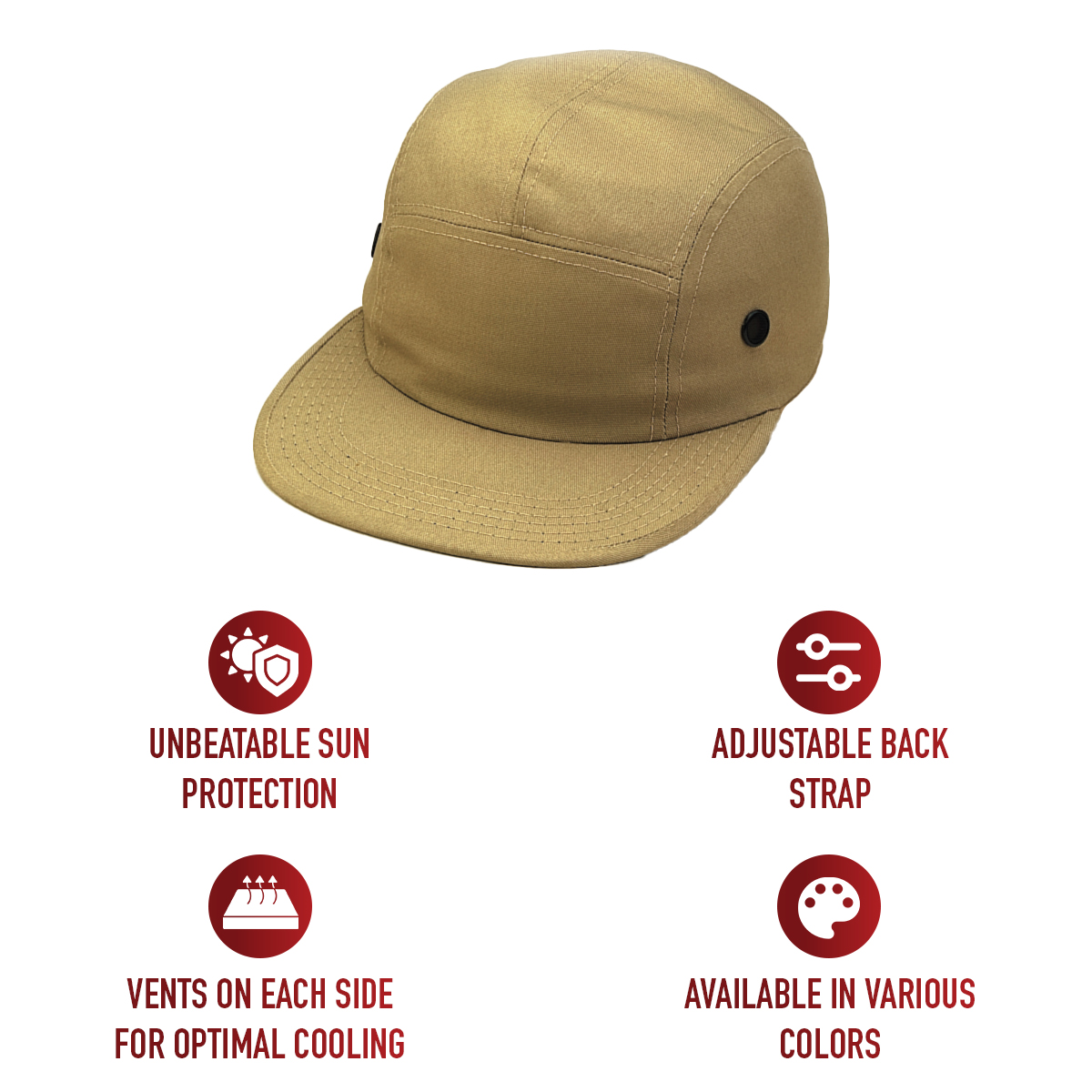 Rothco Rothco 5 Panel Street Cap - Khaki