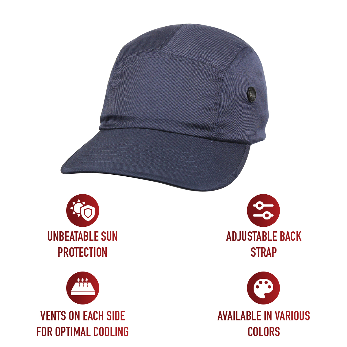 Rothco Rothco 5 Panel Street Cap - Navy Blue