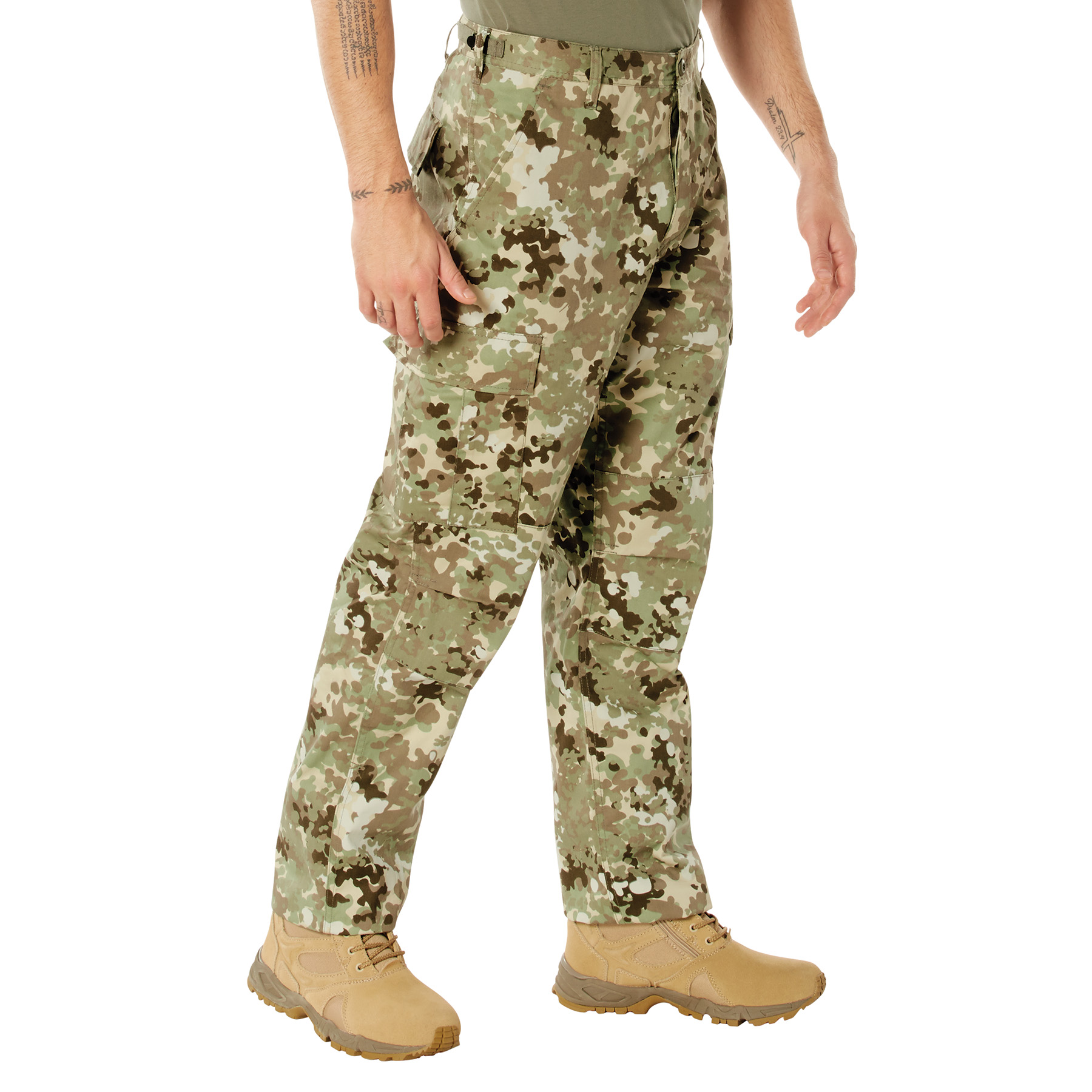 Rothco Rothco Camo Tactical Bdu Pants - Total Terrain Camo, Small