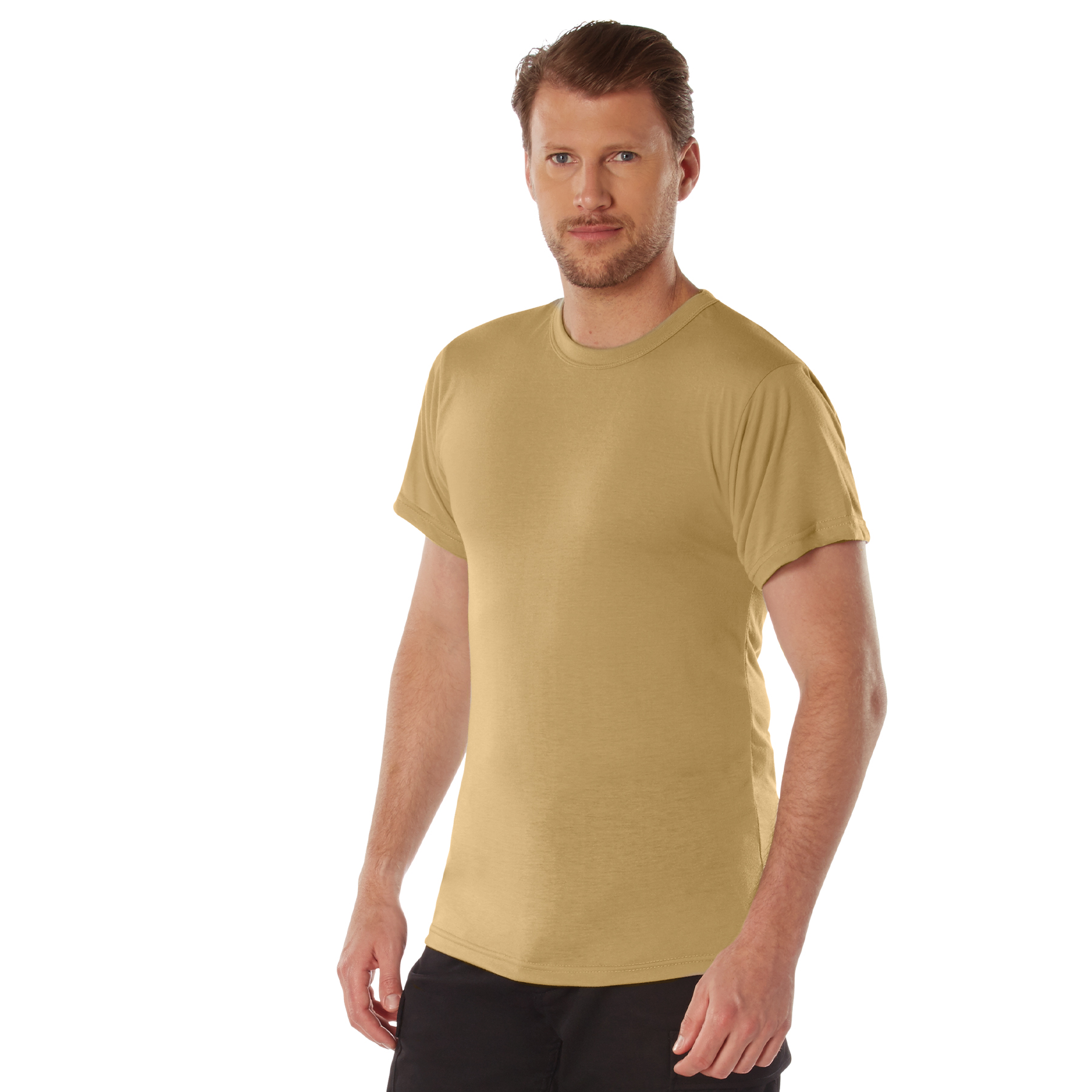 Rothco Rothco Moisture Wicking T-Shirts - Brown, Small