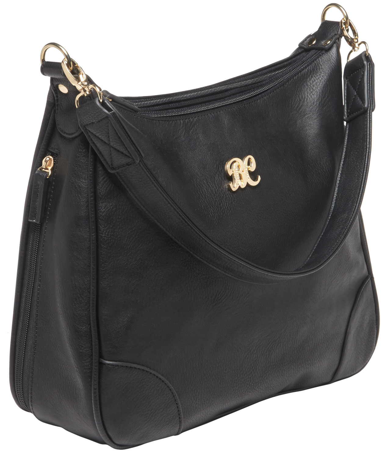 Bulldog Cases Hobo Purse w/ Holster, Black with Black Trim - BDP-010 - Bulldog Cases