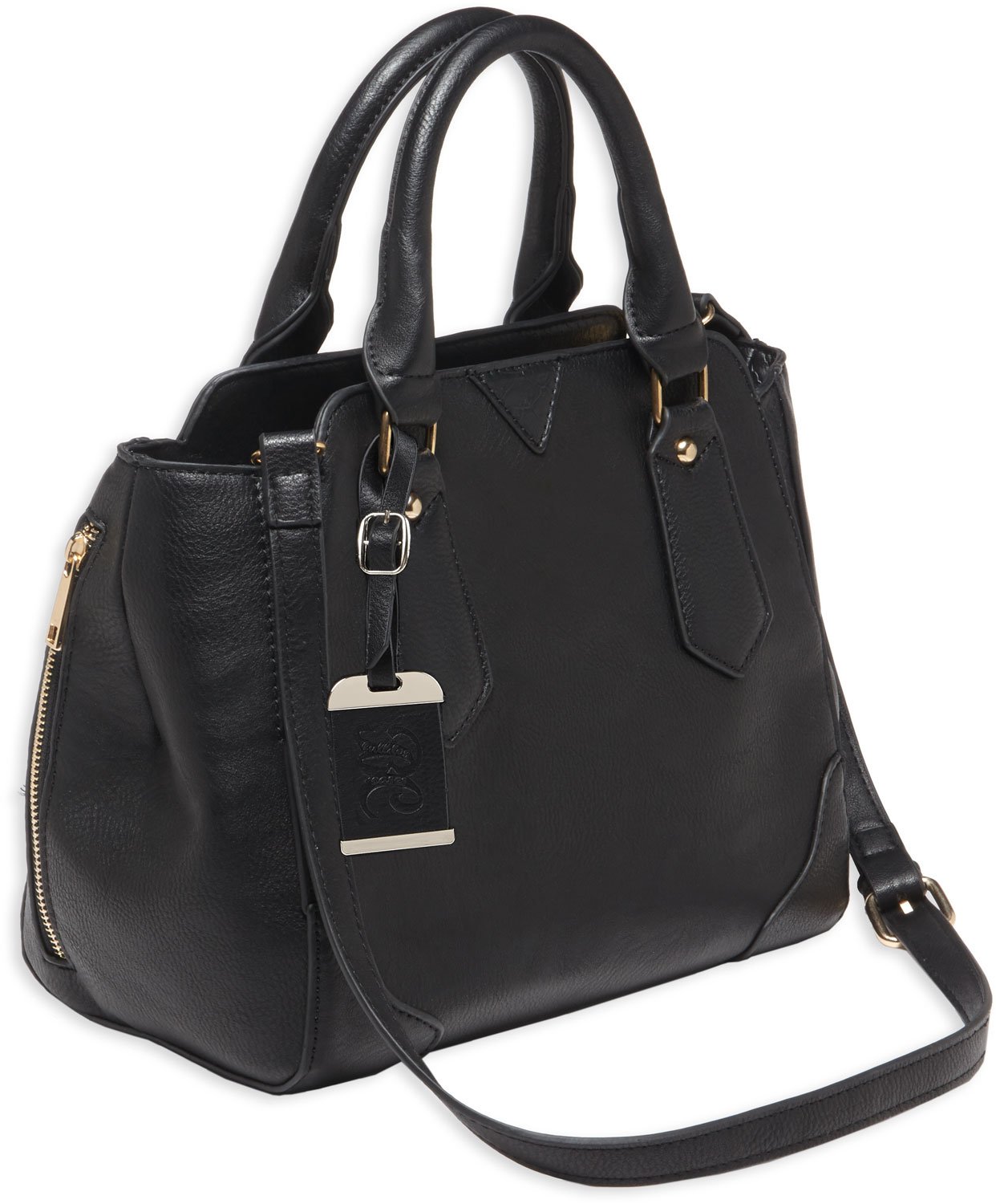 Bulldog Cases Satchel Purse w/ Holster, Black with Black Trim - BDP-020 - Bulldog Cases