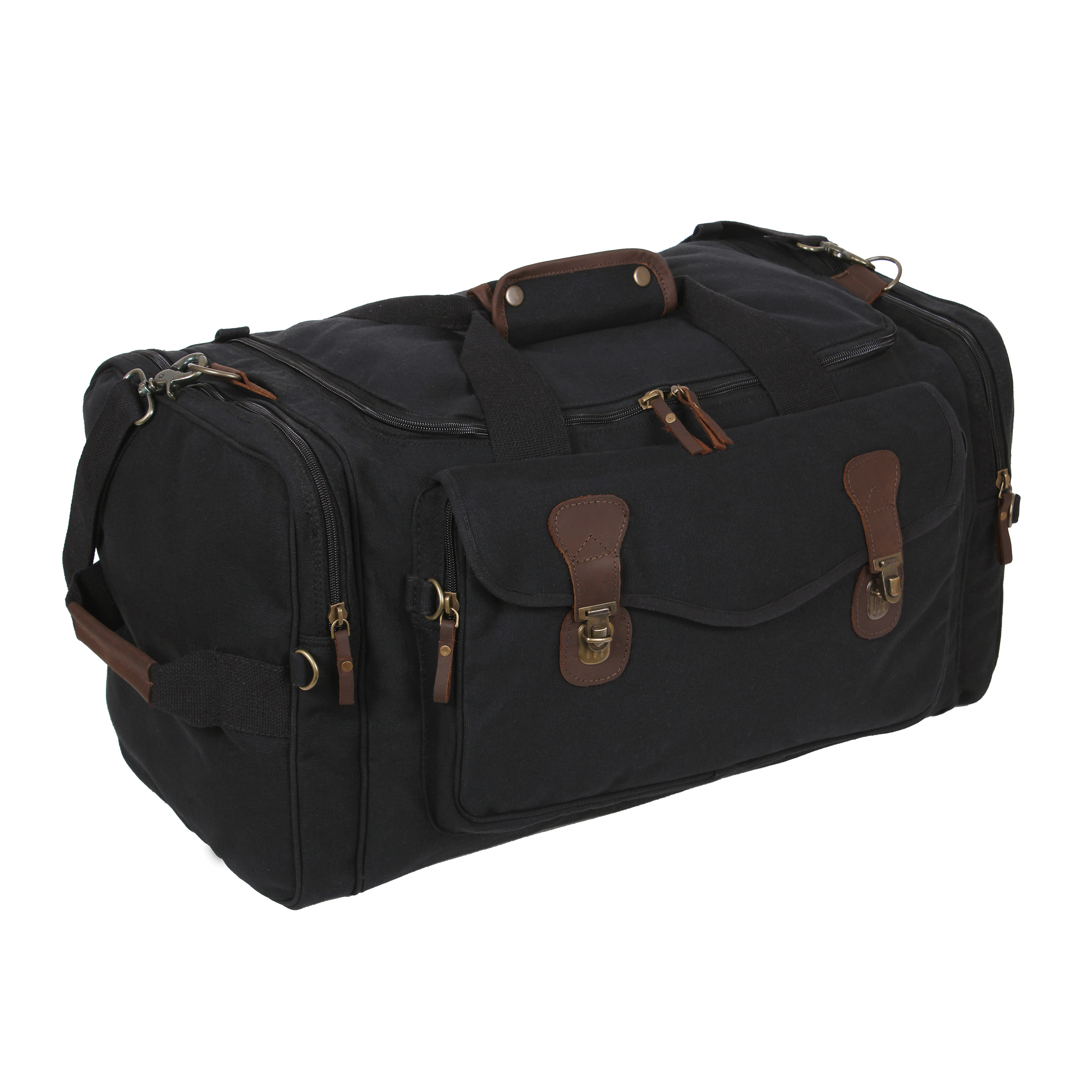 Rothco Rothco Canvas Long Weekend Bag - Black