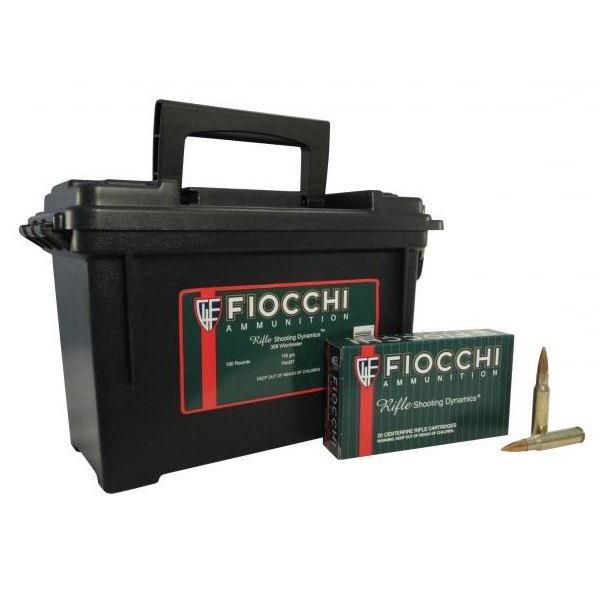 Fiocchi .308 Winchester 150gr FMJBT Ammunition 180 Round Ammo Can - 308FA - Fiocchi