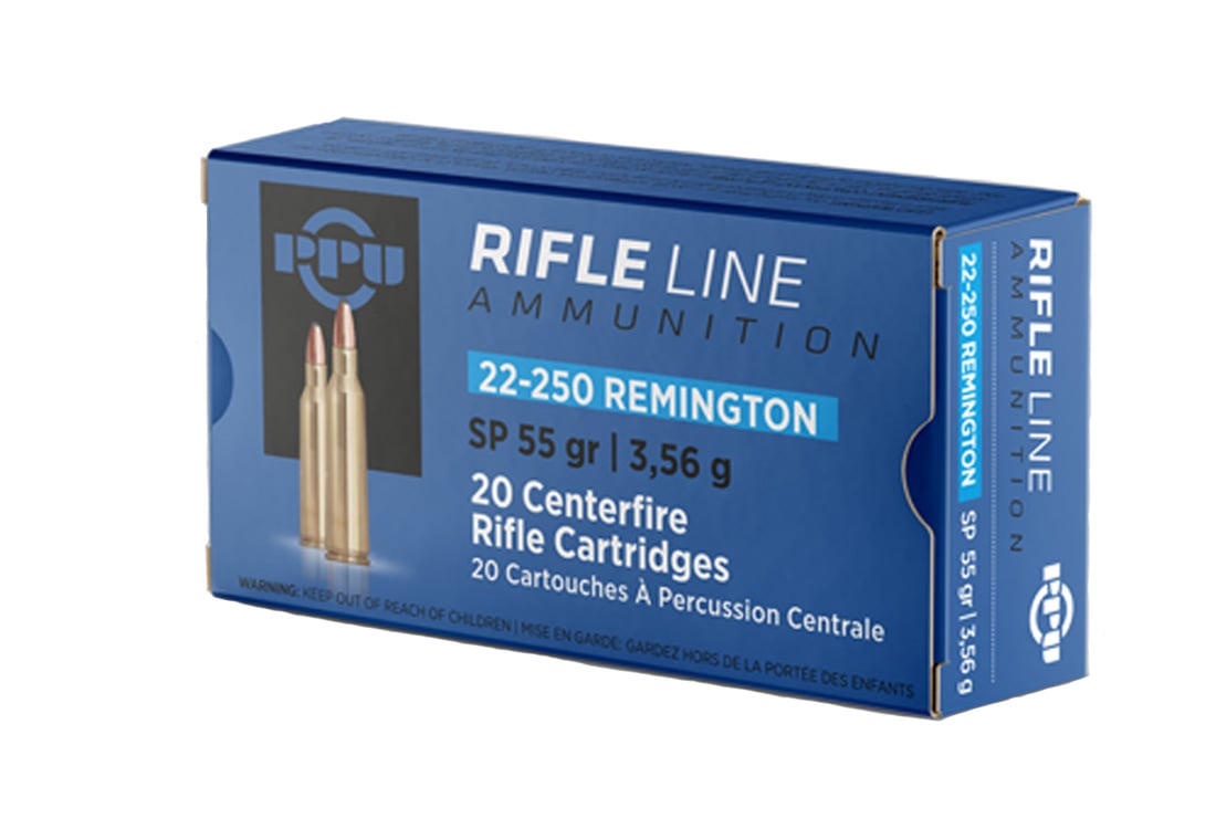 Prvi Partizan .22-250 Remington SP 55gr 20 Rounds Ammunition - PP22250 - Prvi Partizan
