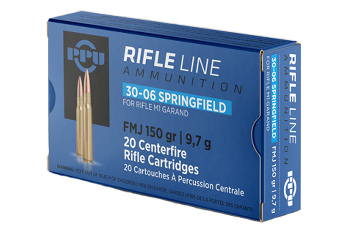 Prvi Partizan .30-06 Springfield FMJ 150gr for M1 Garand 20 Rounds Ammunition- PP3006G - Prvi Partizan