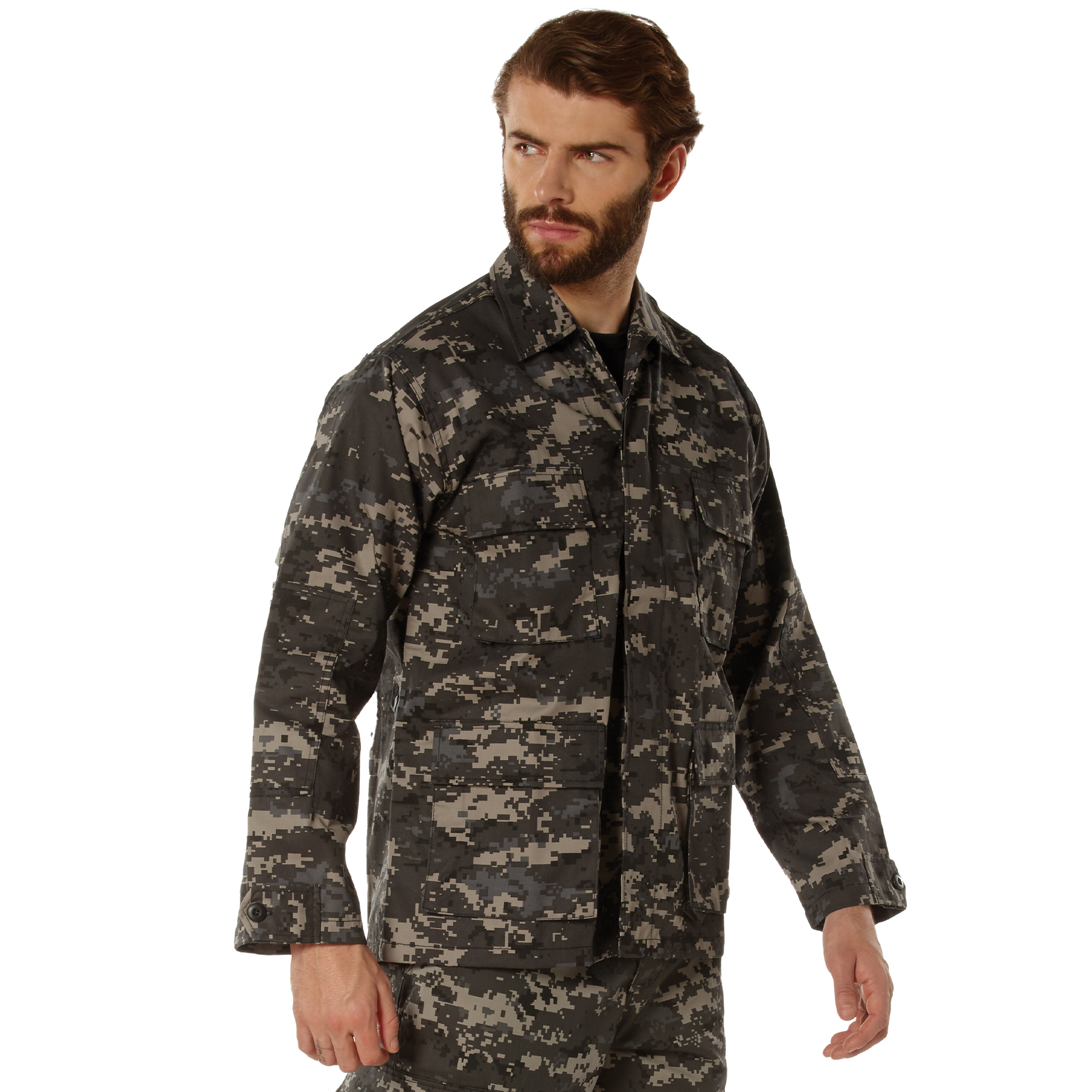 Rothco Rothco Digital Camo Bdu Shirt - Subdued Urban Digital Camo, Large