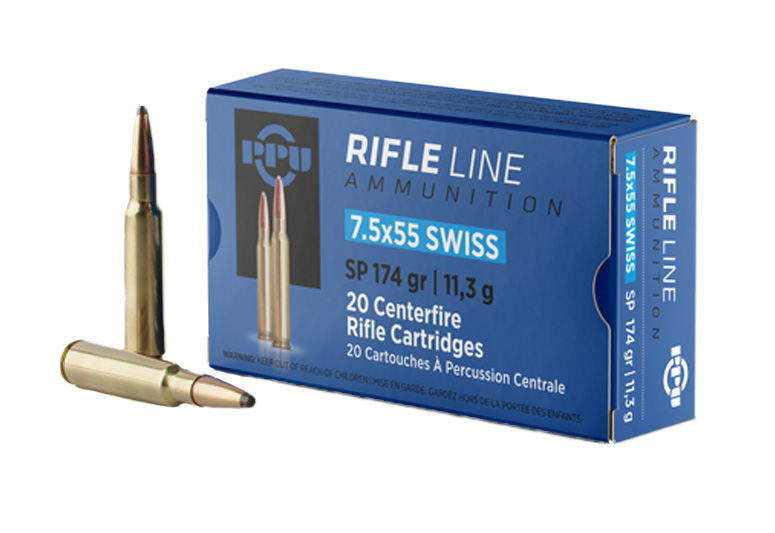 Prvi Partizan 7.5x55 Swiss SP 174gr 20 Rounds Ammunition - PP7SS - Prvi Partizan