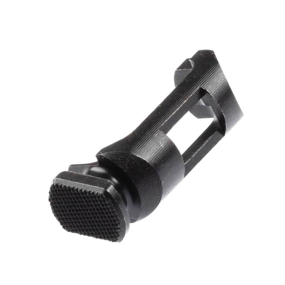 Wilson Combat Checkered Oversized Magazine Release Fits Beretta 92 Compact, Armor-Tuff Black - Wilson Combat