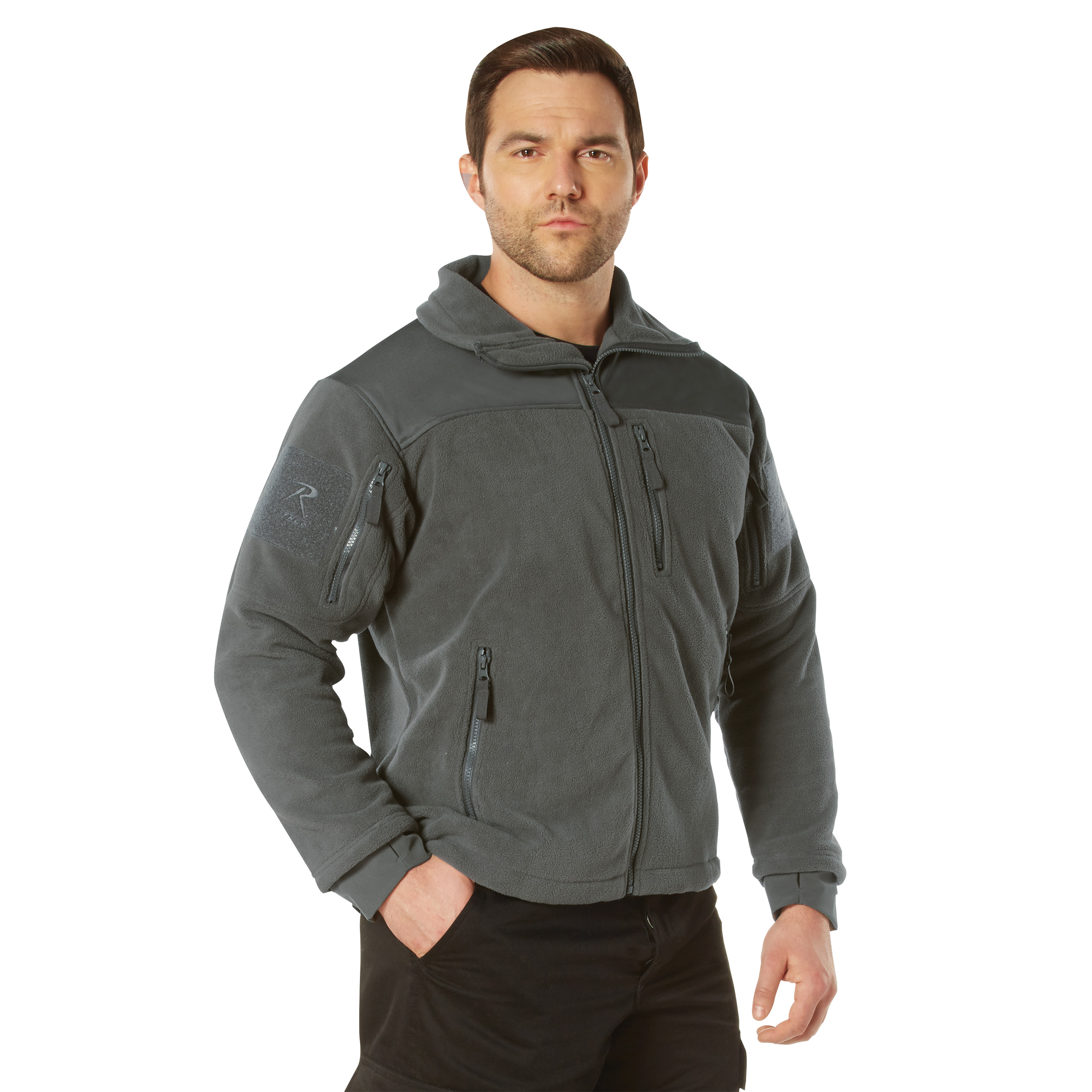 Rothco Rothco Spec Ops Tactical Fleece Jacket - Charcoal Grey, 3X-Large