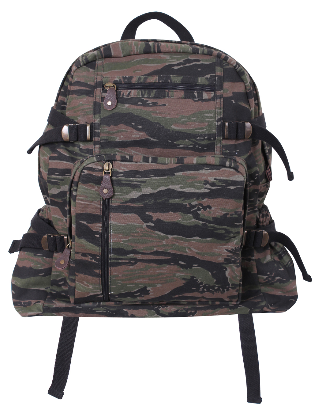 Rothco Jumbo Vintage Canvas Backpack - Tiger Stripe Camo - Rothco