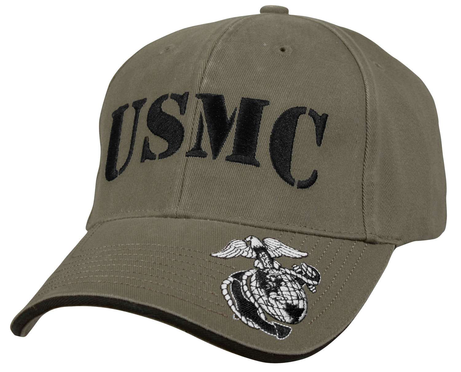 Rothco Rothco Deluxe Vintage Usmc Embroidered Low Pro Cap - Olive Drab