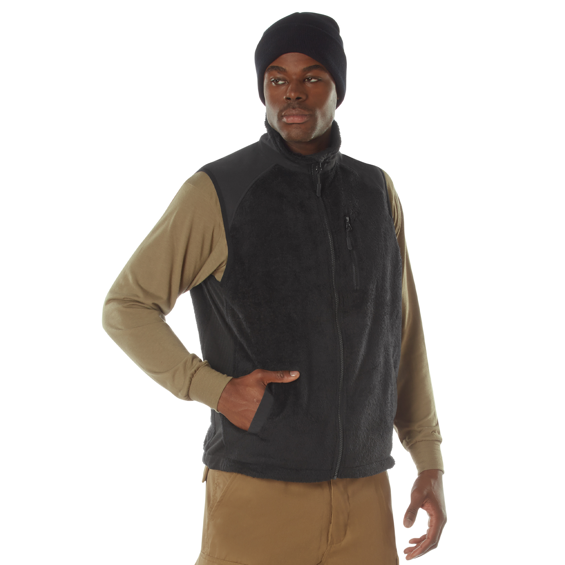 Rothco Rothco E.C.W.C.S. Fleece Vest - Black, Large