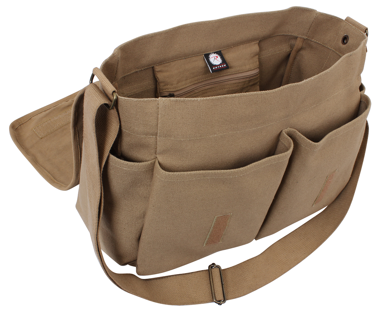 Rothco Classic Canvas Messenger Bag - Coyote Brown - Rothco