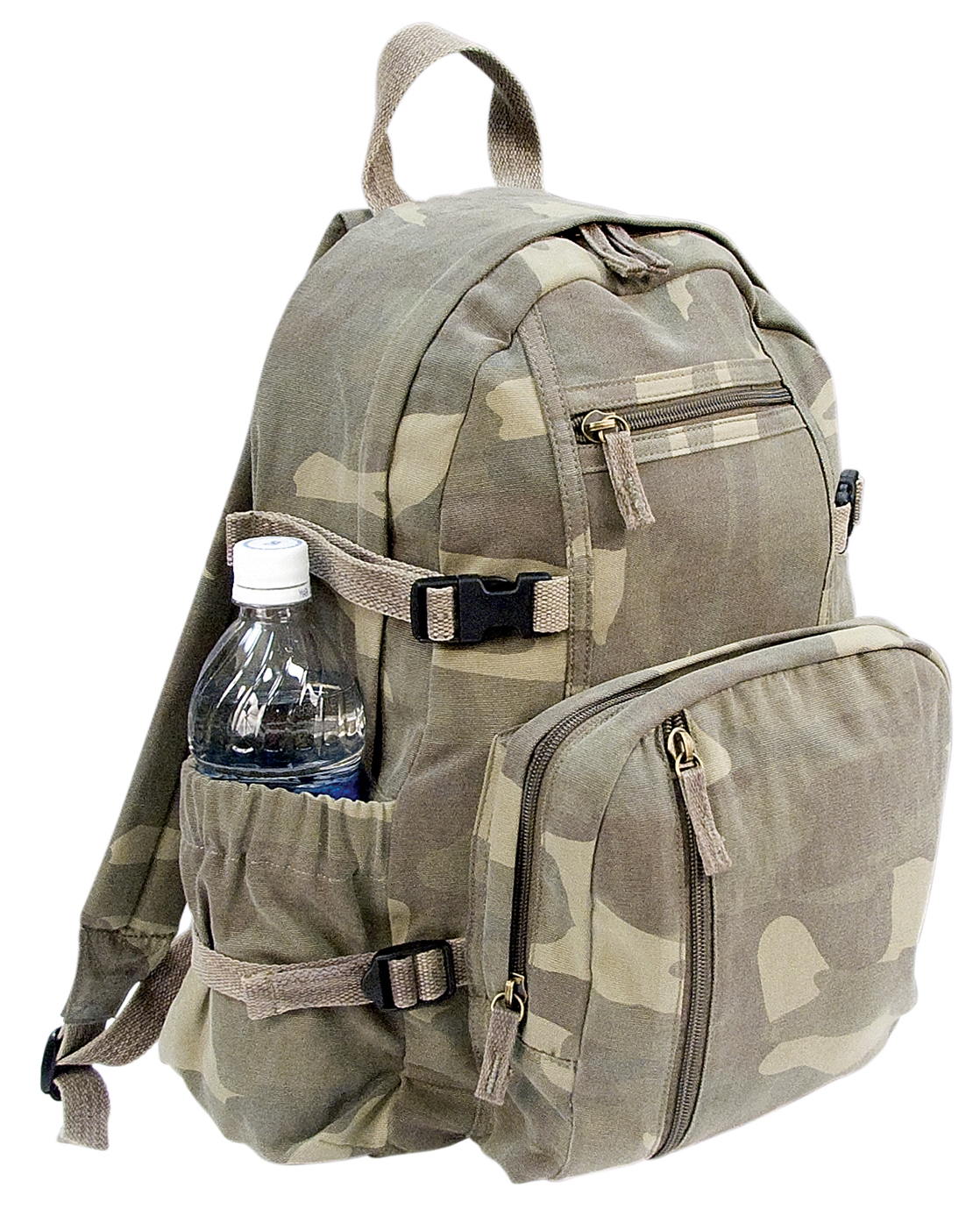 Rothco Rothco Vintage Canvas Compact Backpack - Woodland Camo