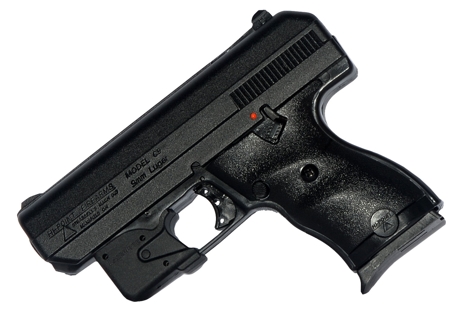 Hi-Point 9mm 8+1 Round Semi Auto Handgun, Black - 916LLTGM - Hi-Point