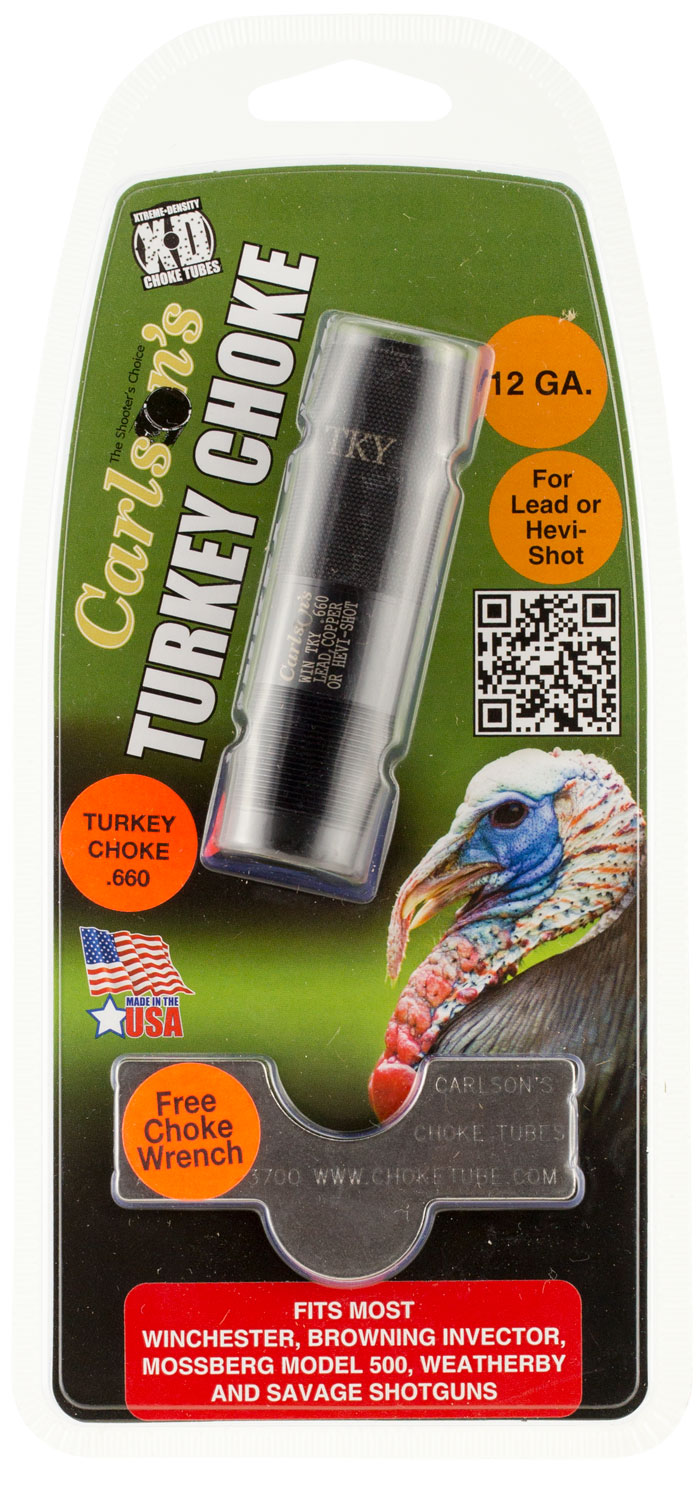 Carlson's Choke Tubes 12 Gauge Turkey Winchester - Browning Inv - Moss 500 Extended Choke Tube, Matte Blue - 19892 - Carlson's Choke Tubes