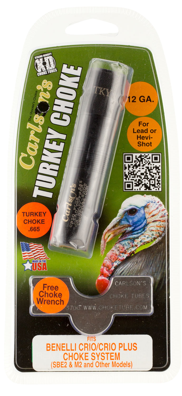 Carlson's Choke Tubes 12 Gauge Turkey Benelli Crio Plus Extended Choke Tube, Matte Blue - 67002 - Carlson's Choke Tubes
