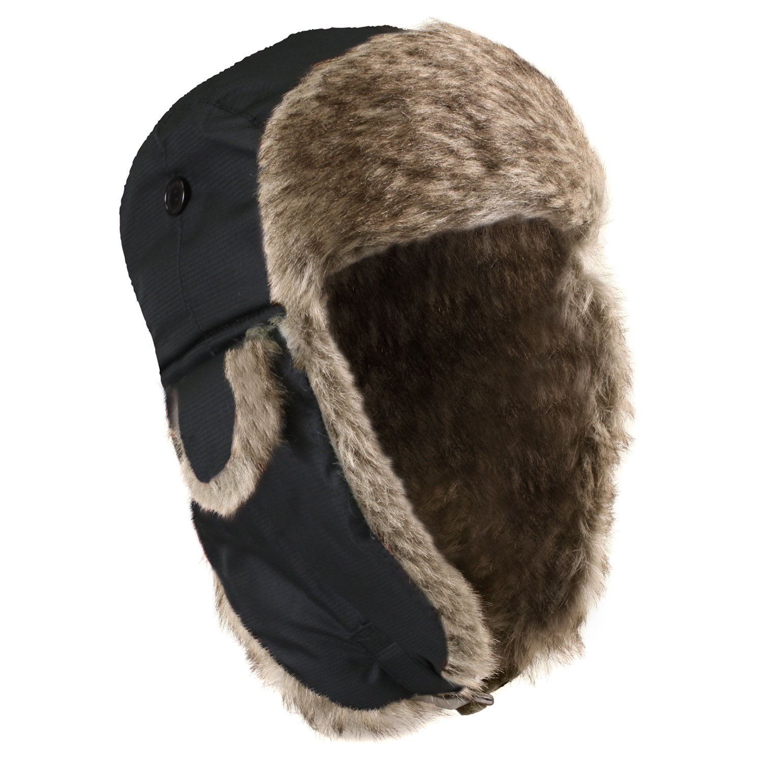 Rothco Rothco Fur Flyers Hat - Black, Head Size 7 3-4
