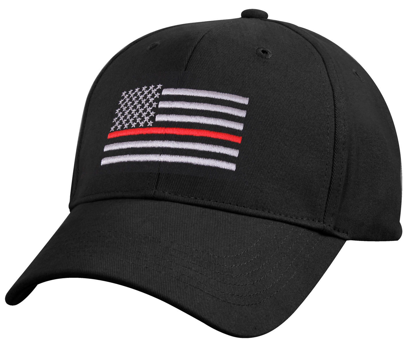 Rothco Rothco Thin Red Line Flag Low Profile Cap - Black