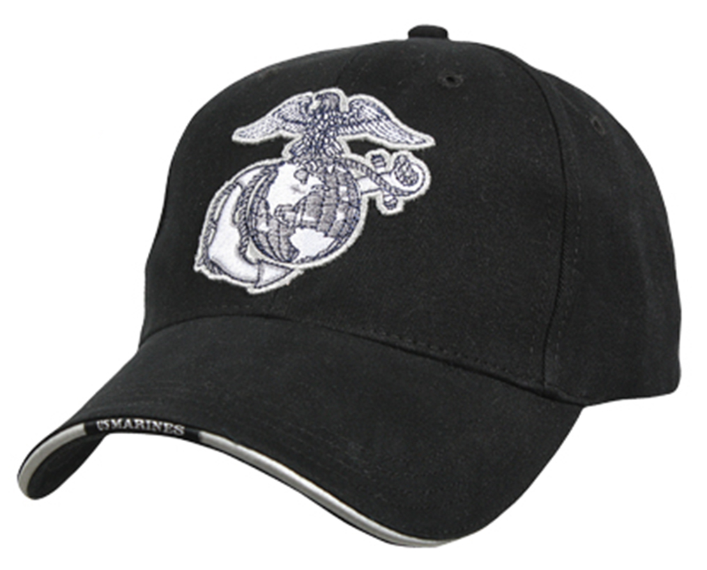 Rothco Rothco Deluxe Eagle, Globe Anchor Low Profile Cap - Black