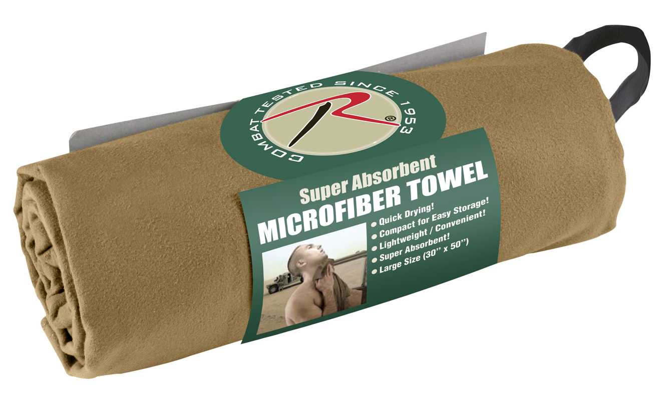 Rothco Rothco Microfiber Towel - Coyote Brown, 30 X 50