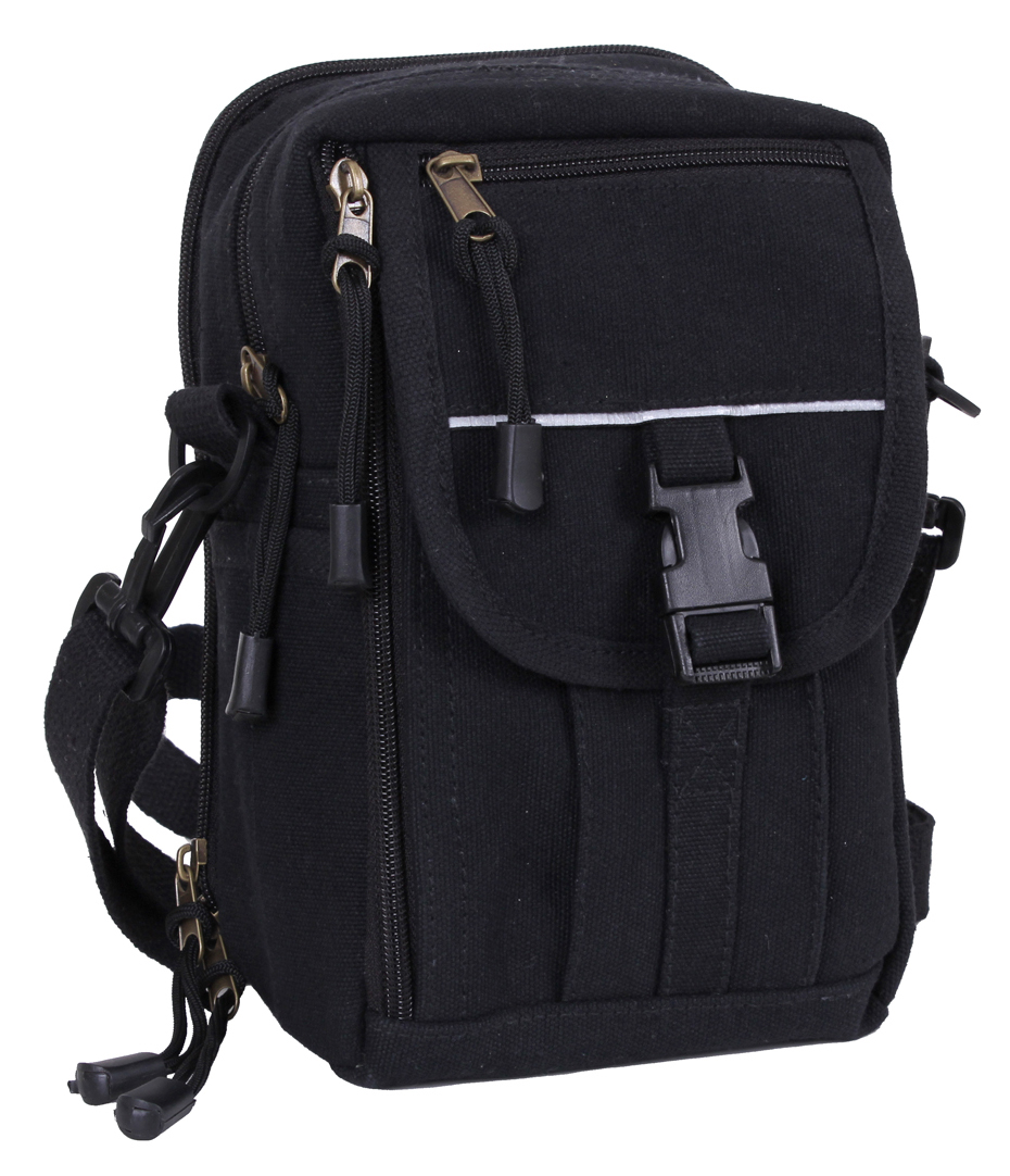 Rothco Rothco Heavyweight Classic Canvas Passport Travel Pouch - Black