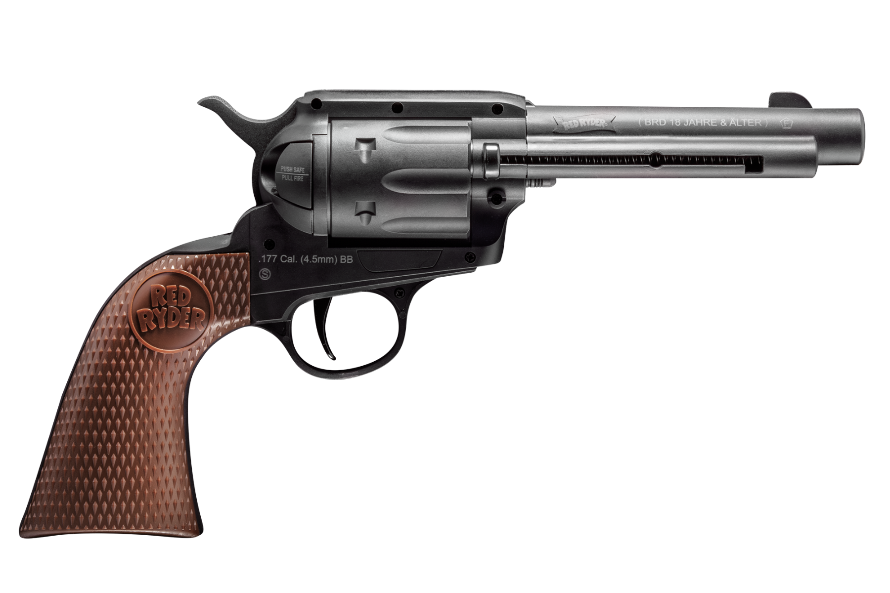 Daisy Red Ryder BB Revolver Air Pistol, Black/Brown - 991873-803 - Daisy Outdoor Products