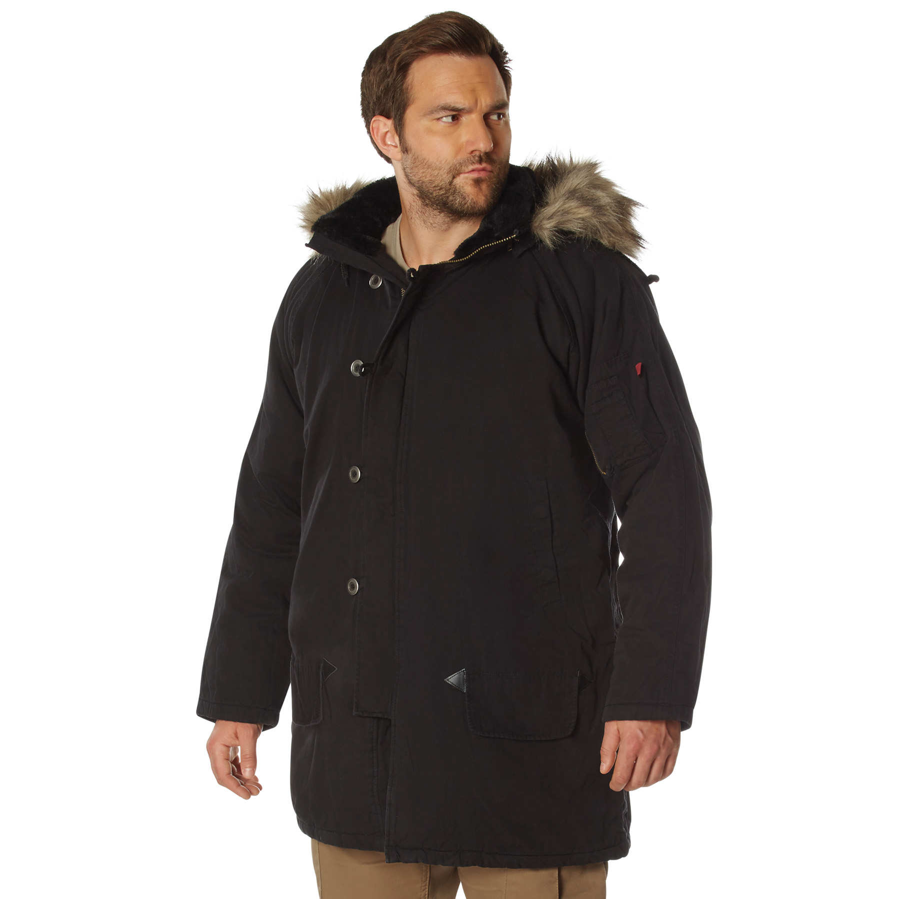 Rothco Rothco Vintage N-3B Parka - Black, Medium