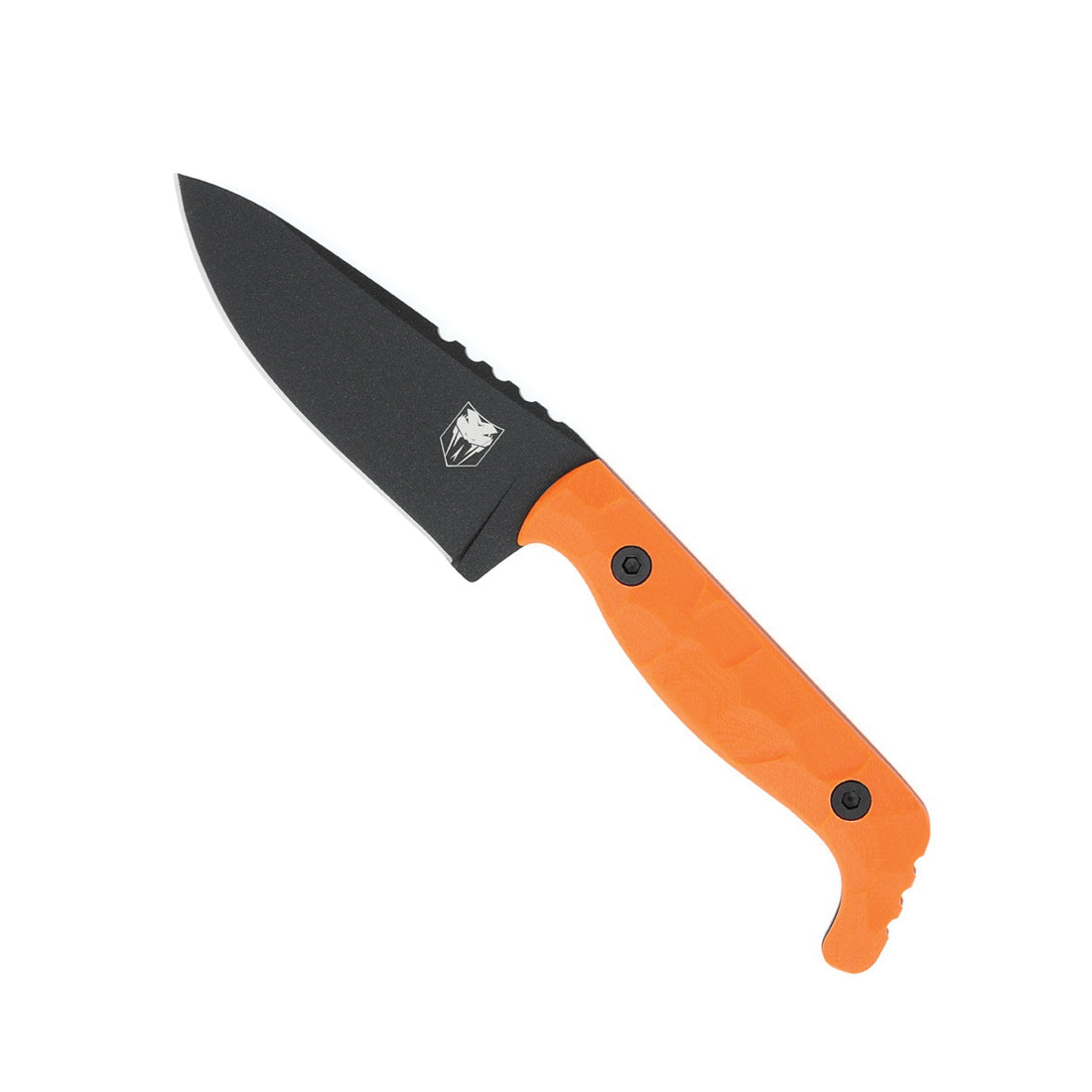 CobraTec Knives Kingpin EDC Fixed Knife Drop Point Orange - Ideal for EDC and Outdoor Activities - CTKPORG - Cobratec Knives Llc