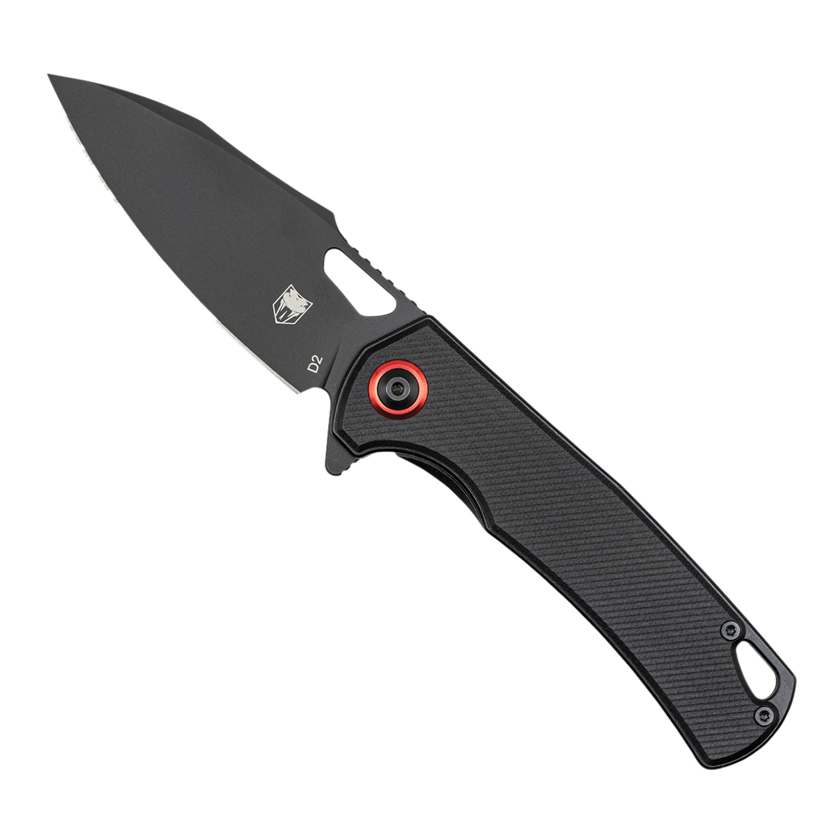 CobraTec Knives Wolverine Folding Knife Drop Point Black - Strong Locking Mechanism, Perfect for Tactical and EDC Use - CTWOLVERINEBLK