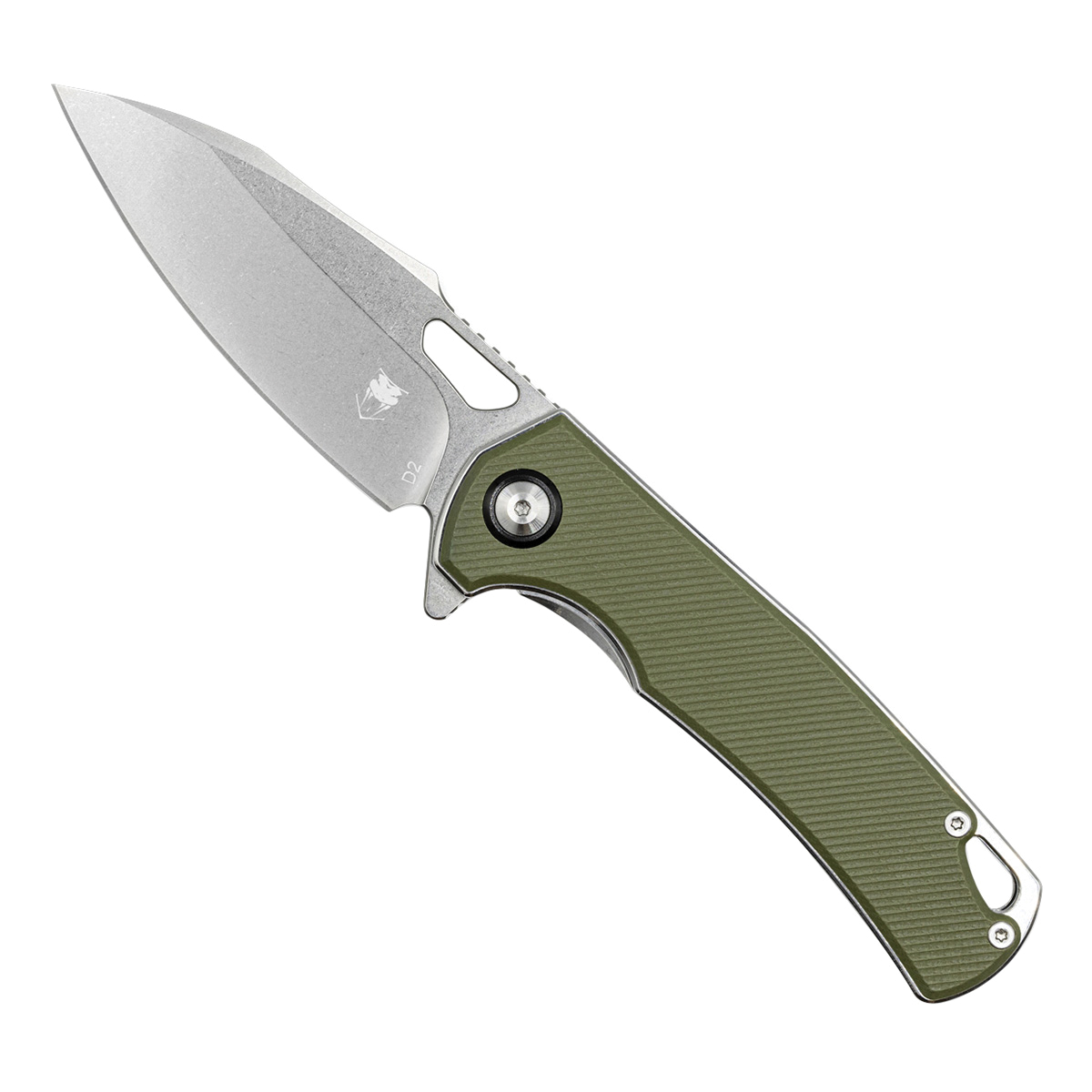 CobraTec Knives Wolverine Folding Knife Drop Point OD Green - Reliable Locking Mechanism, Perfect for Tactical and Outdoor Use - CTWOLVERINEGRN