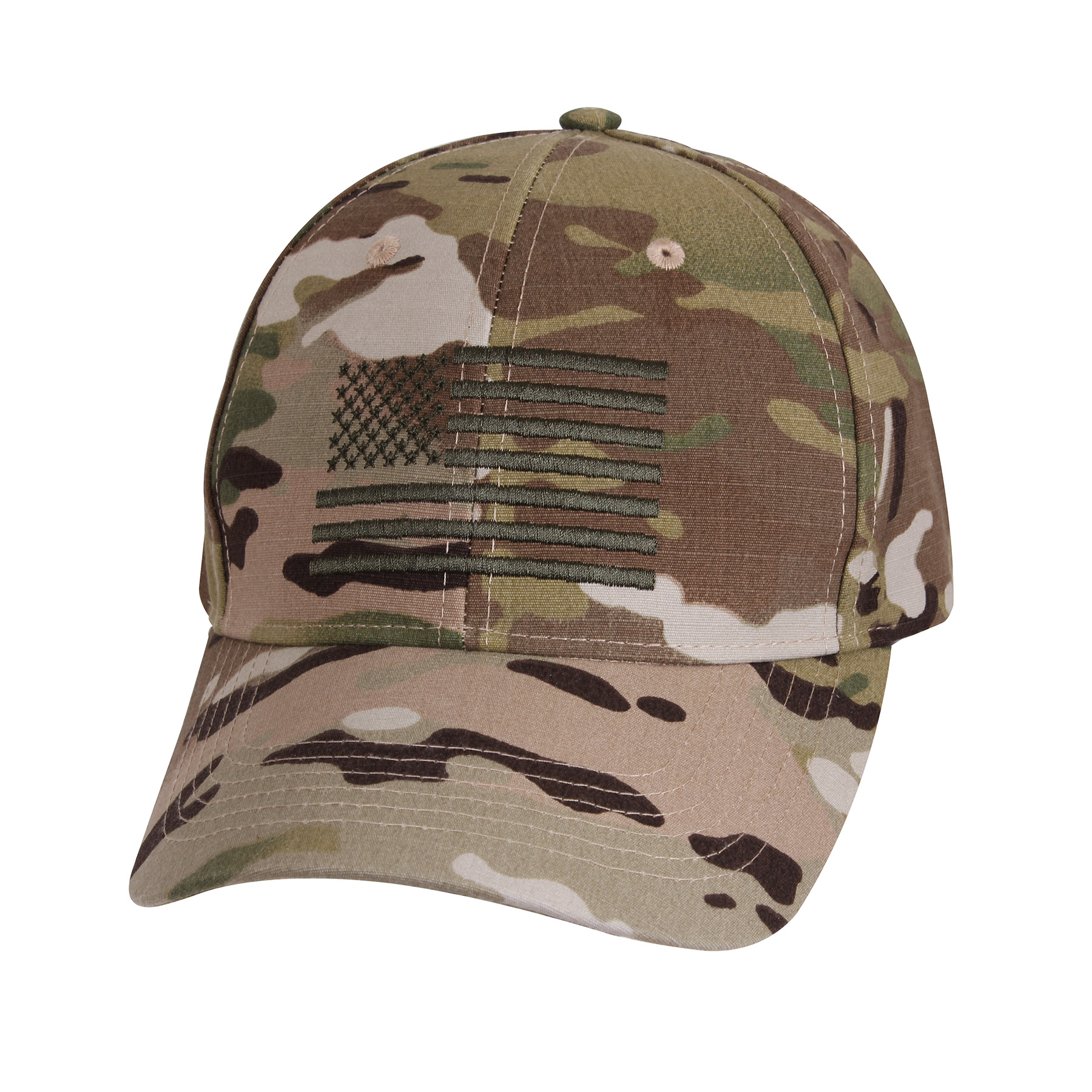 Rothco Rothco U.S. Flag Low Profile Cap - Multicam