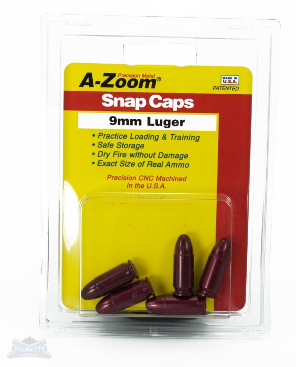 A-Zoom 9mm Luger Snap Caps 5 Pack- 15116 - A-Zoom