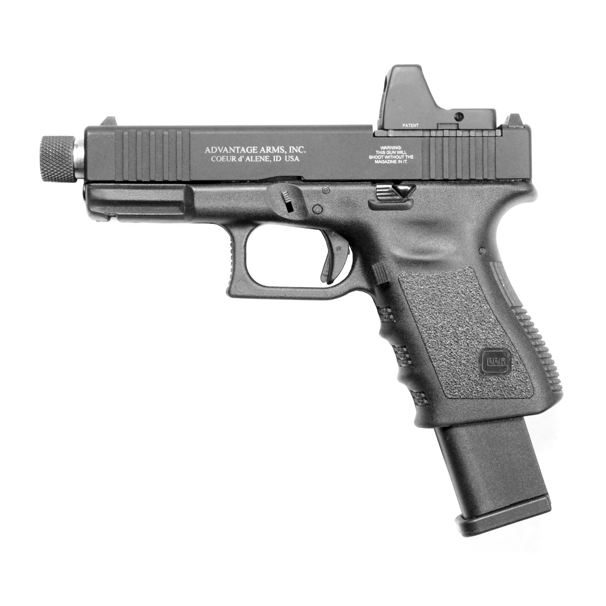 Advanced Armament .22LR Optics Ready Conversion Kit, 4.02" Barrel, for Glock 19,23 - AAC1923G3MOD