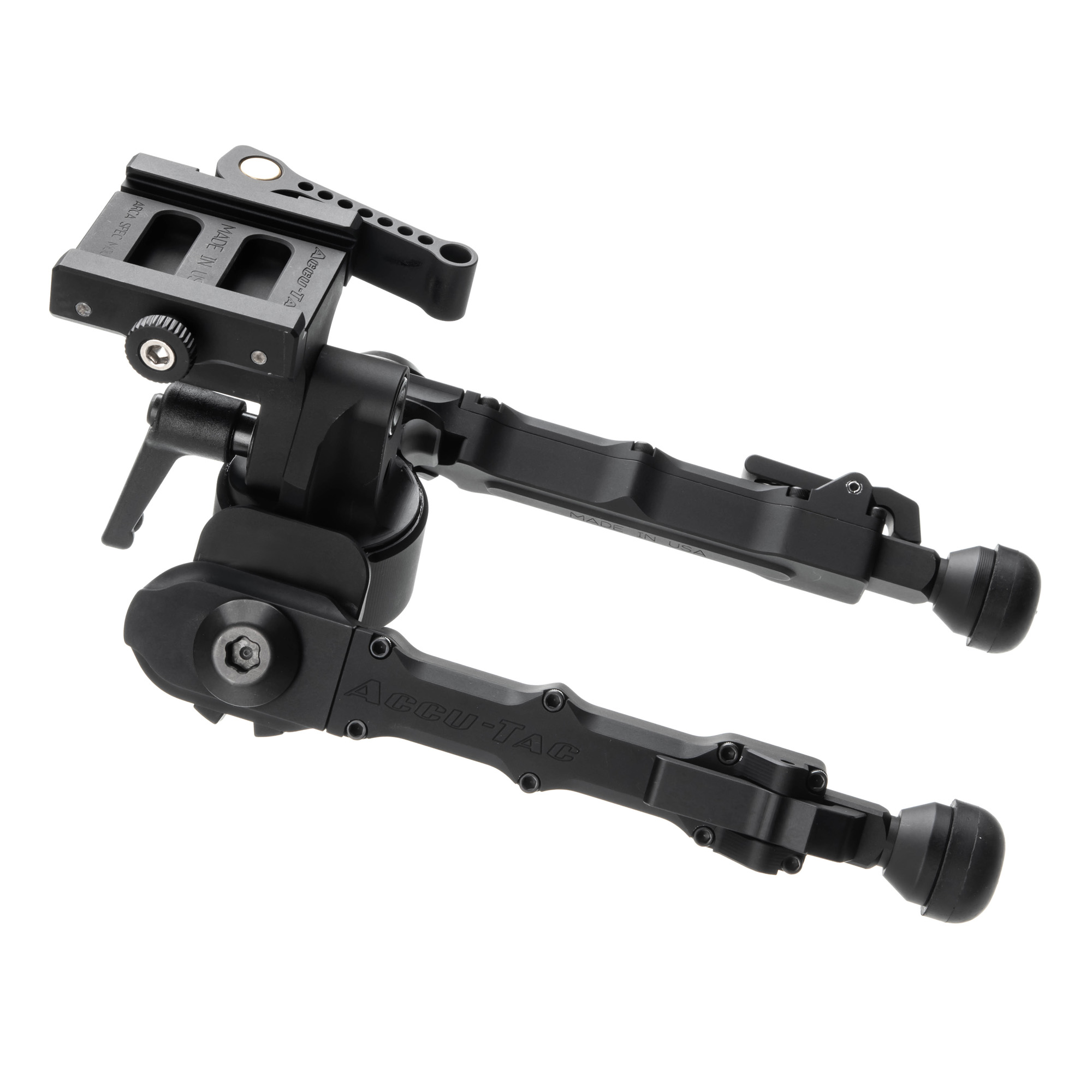 Accu-Tac PC-4 Bipod, Black - PCASQD0400 - Accu-Tac