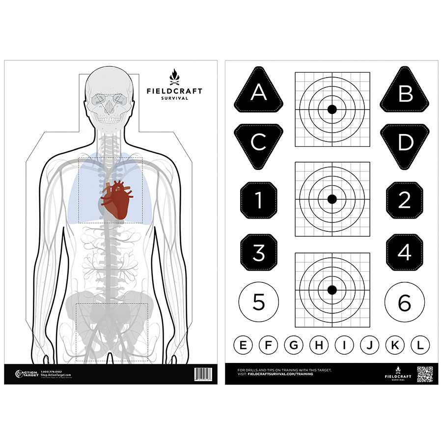 Action Target Fieldcraft Survival Double Sided Target - Action Target
