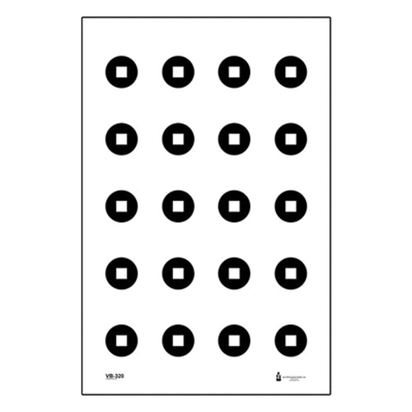Action Target Military Aimpoint Dot Training Target, Black/White - Action Target