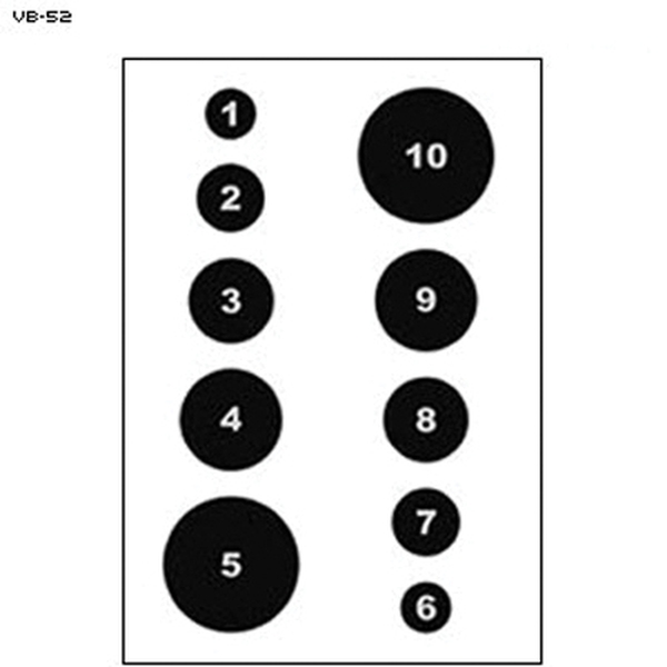 Action Target Military Varied Circle Command Training Target, Black