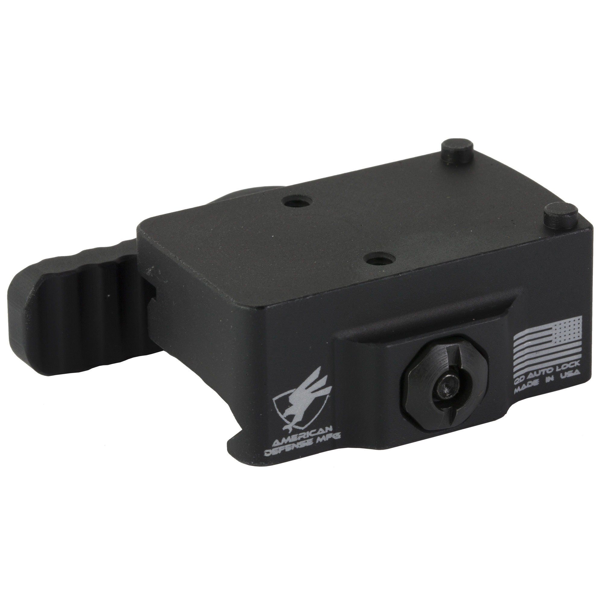 American Defense Mount, fits Trijicon RMR, Left Hand Lever, Lighweight, Quick Release, Black