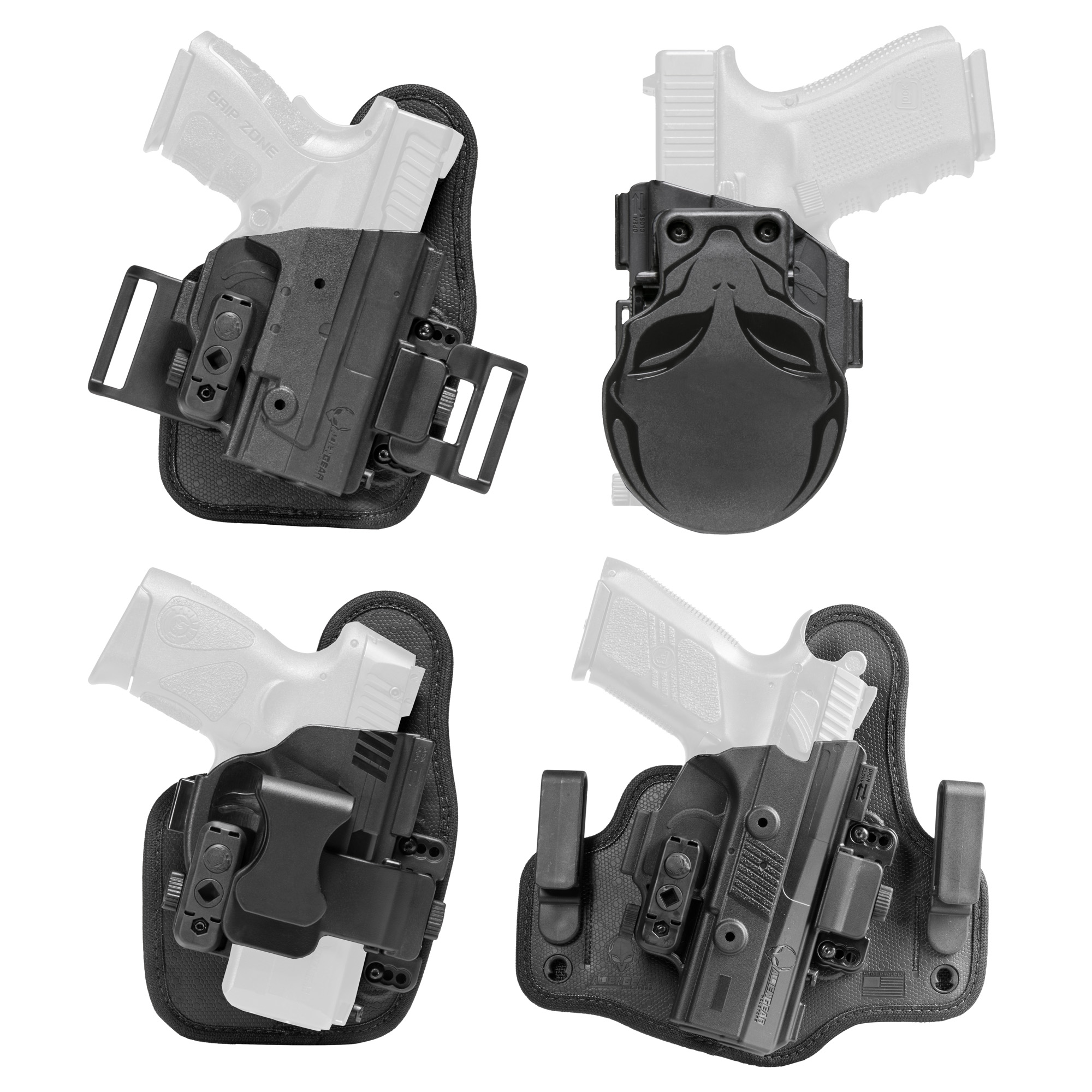 Alien Gear Right Hand Belt Slide Holster for M&P Shield 9, Black - SSHK0404RHD - Alien Gear