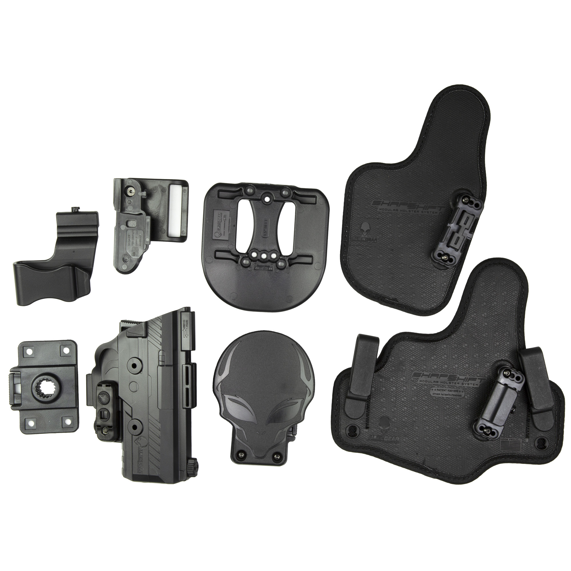 Alien Gear Right Hand ShapeShift Modular Holster System for Sig P320C, Black - SSHK0692RHD - Alien Gear