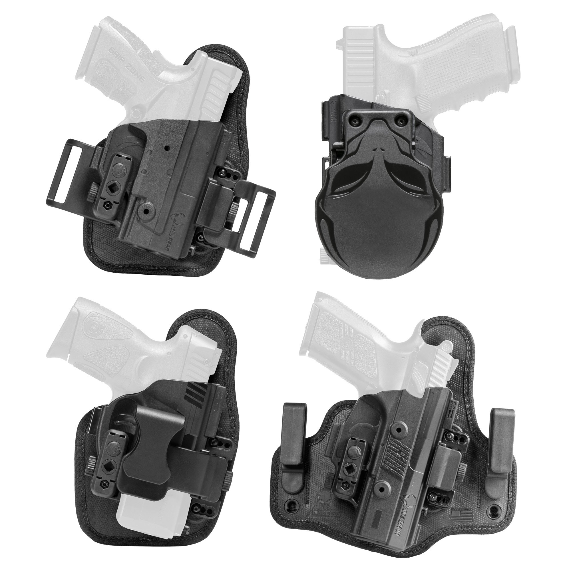 Alien Gear Right Hand Belt Slide Holster for Glock 43, Black - SSHK0939RHD