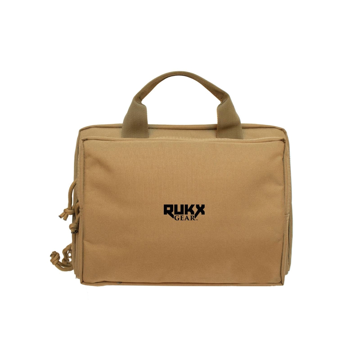 Rukx Gear 12.50" x 4.50" x 9.50" Double Pistol Case, Tan - Rukx Gear