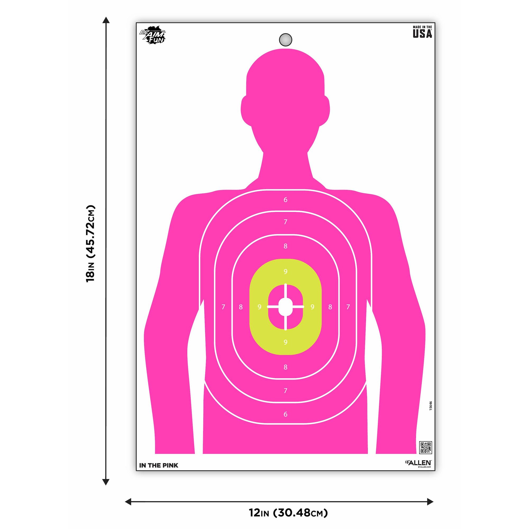 Allen EZ Aim Paper Target, 3" - 15646 - Allen