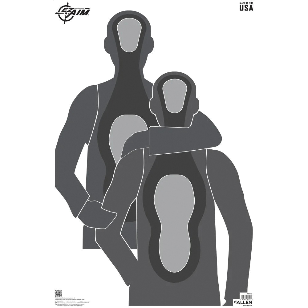 EZ Aim Hostage Situation Target, Gray - Ez Aim