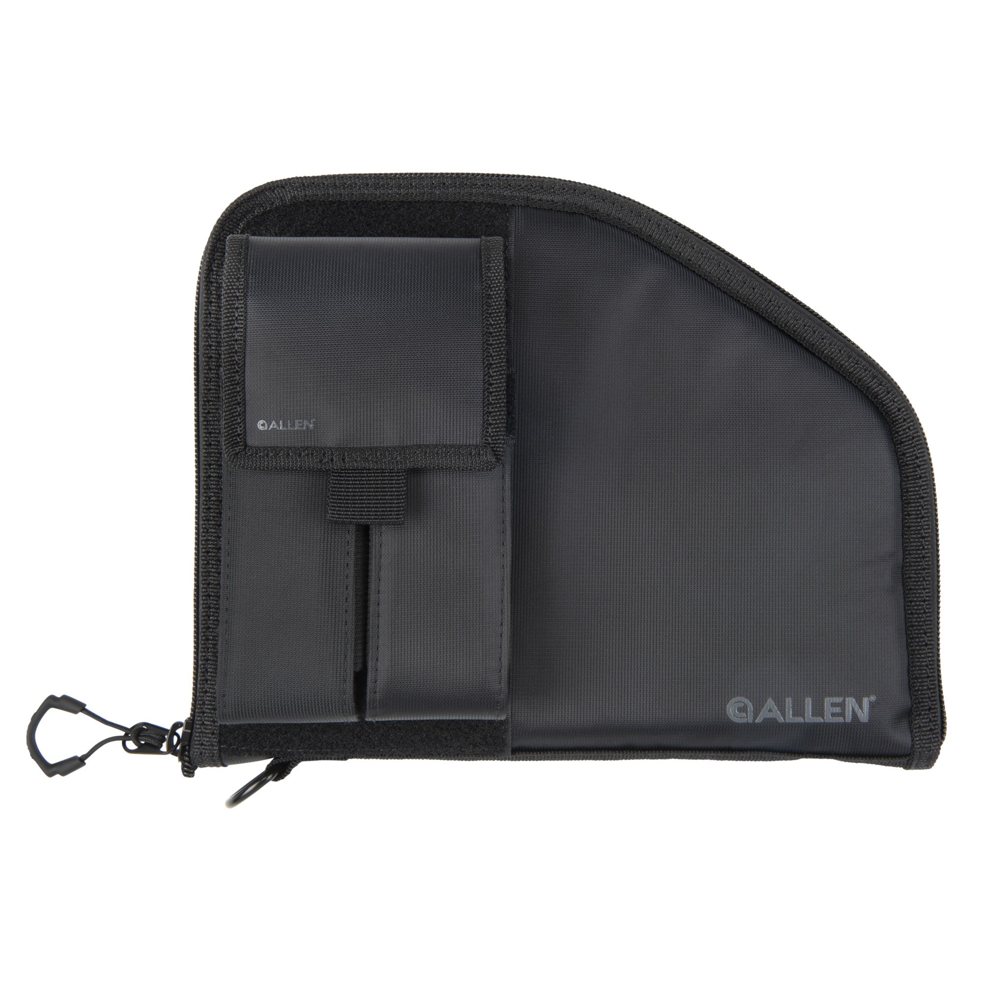 Allen Pistol Case with Mag Pouch Pistol Case, 9.5", Black - 789