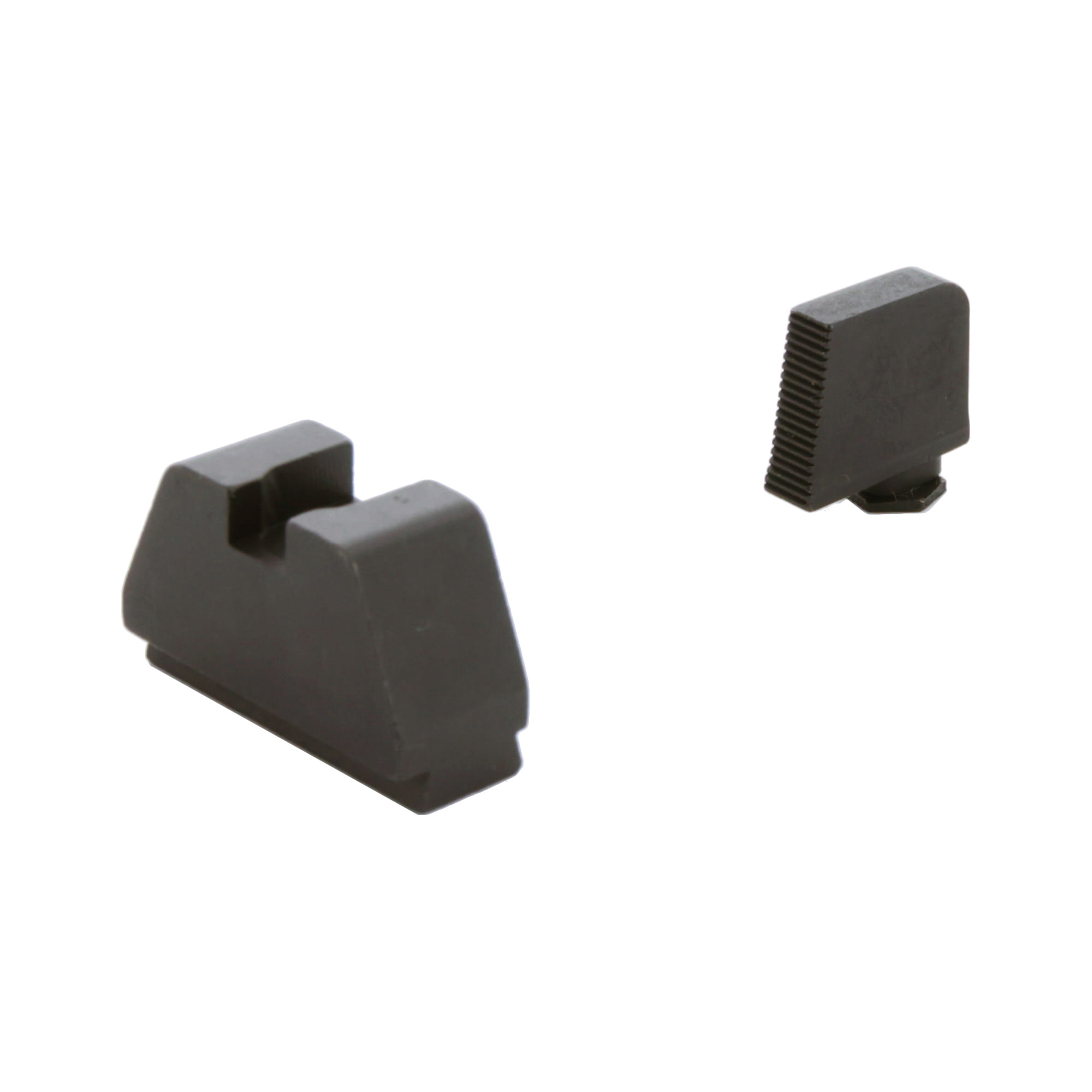 AmeriGlo 4XL Optic Compatible Sight, Serrated .385" Front, Flat Black .480" Rear, fits All Glocks - Ameriglo