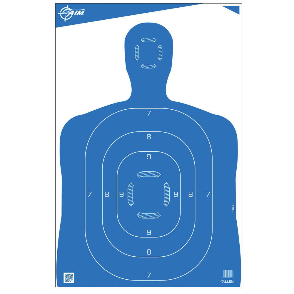 EZ Aim Silhouette Human Body Shooting Practice Target, Blue - Ez Aim